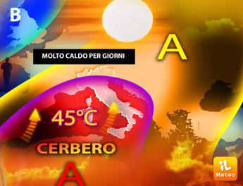 Con Cerbero picchi di caldo record il meteo sull Italia L Identità