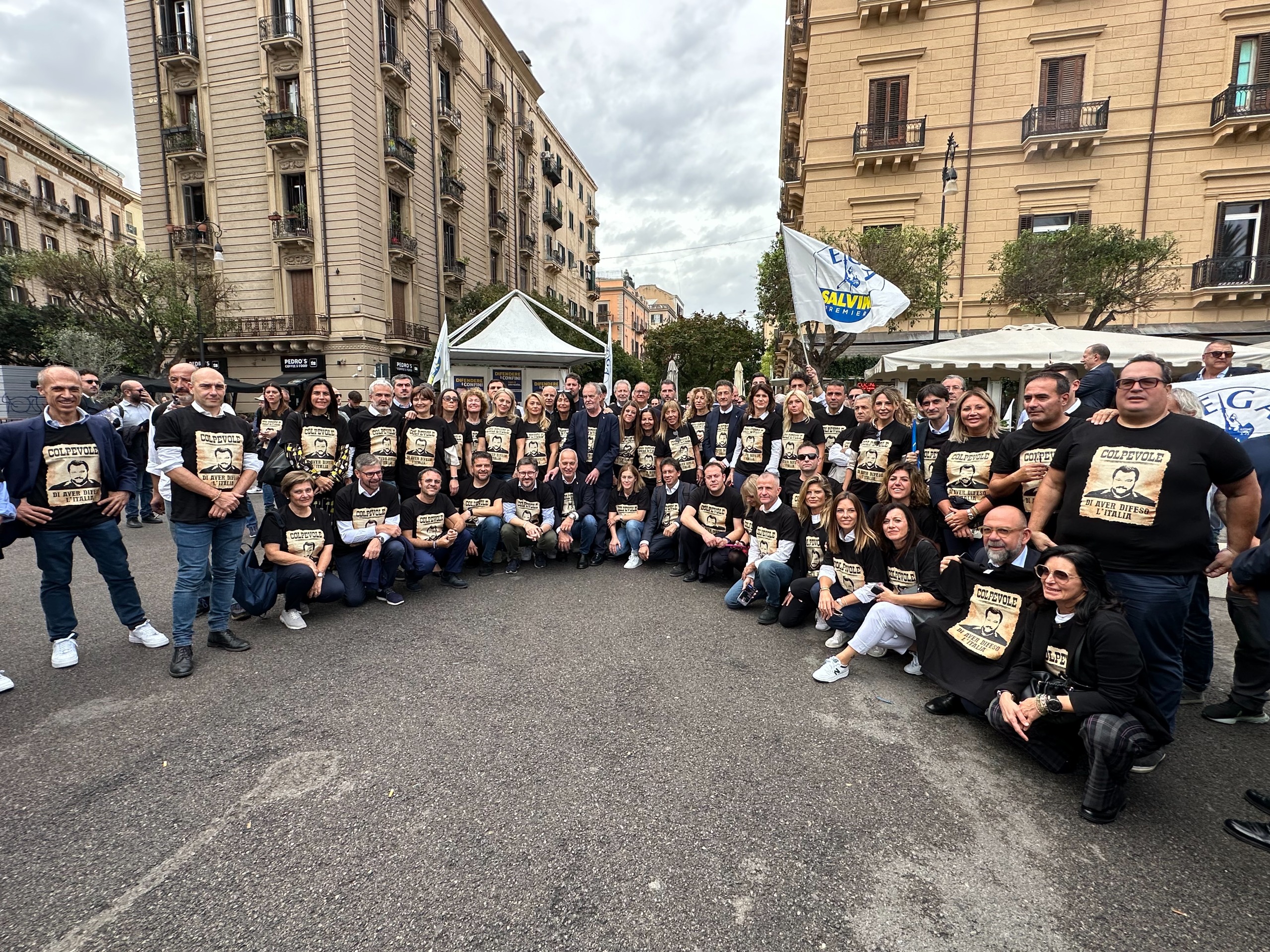 Open Arms, la Lega in piazza a Palermo