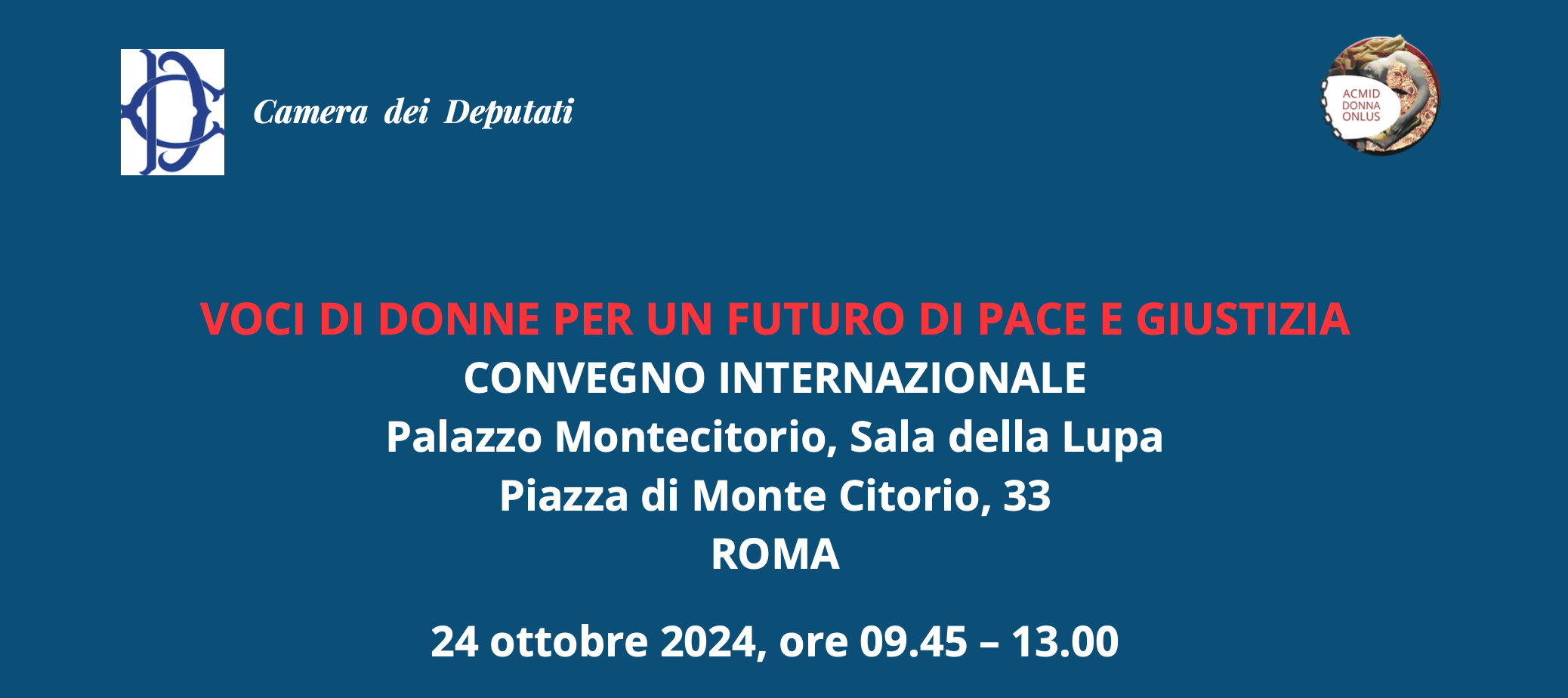 A Montecitorio, Voci di Donne per un Futuro di Pace e Giustizia