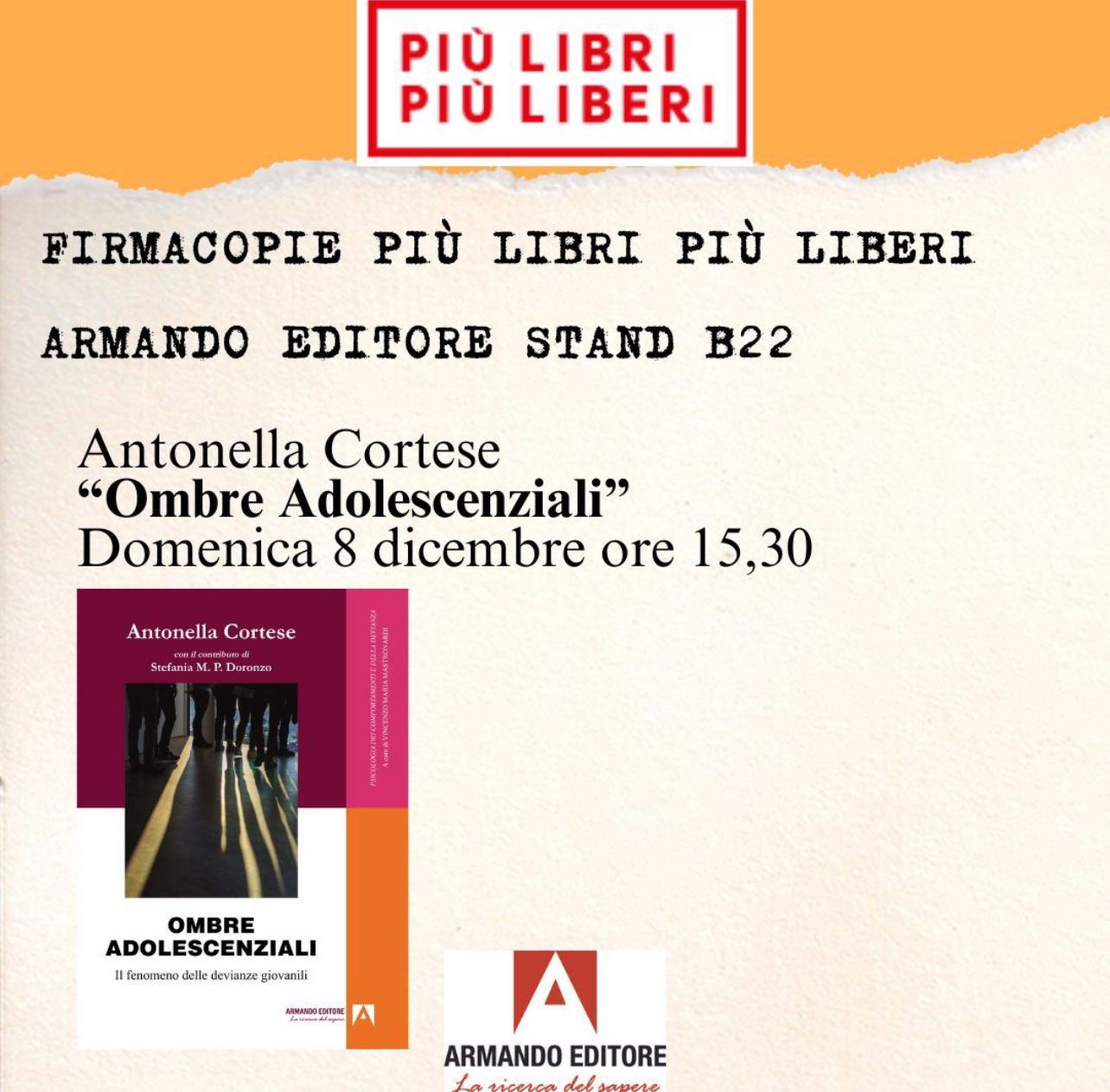 “Ombre Adolescenziali”, il libro di Antonella Cortese sulla devianza giovanile