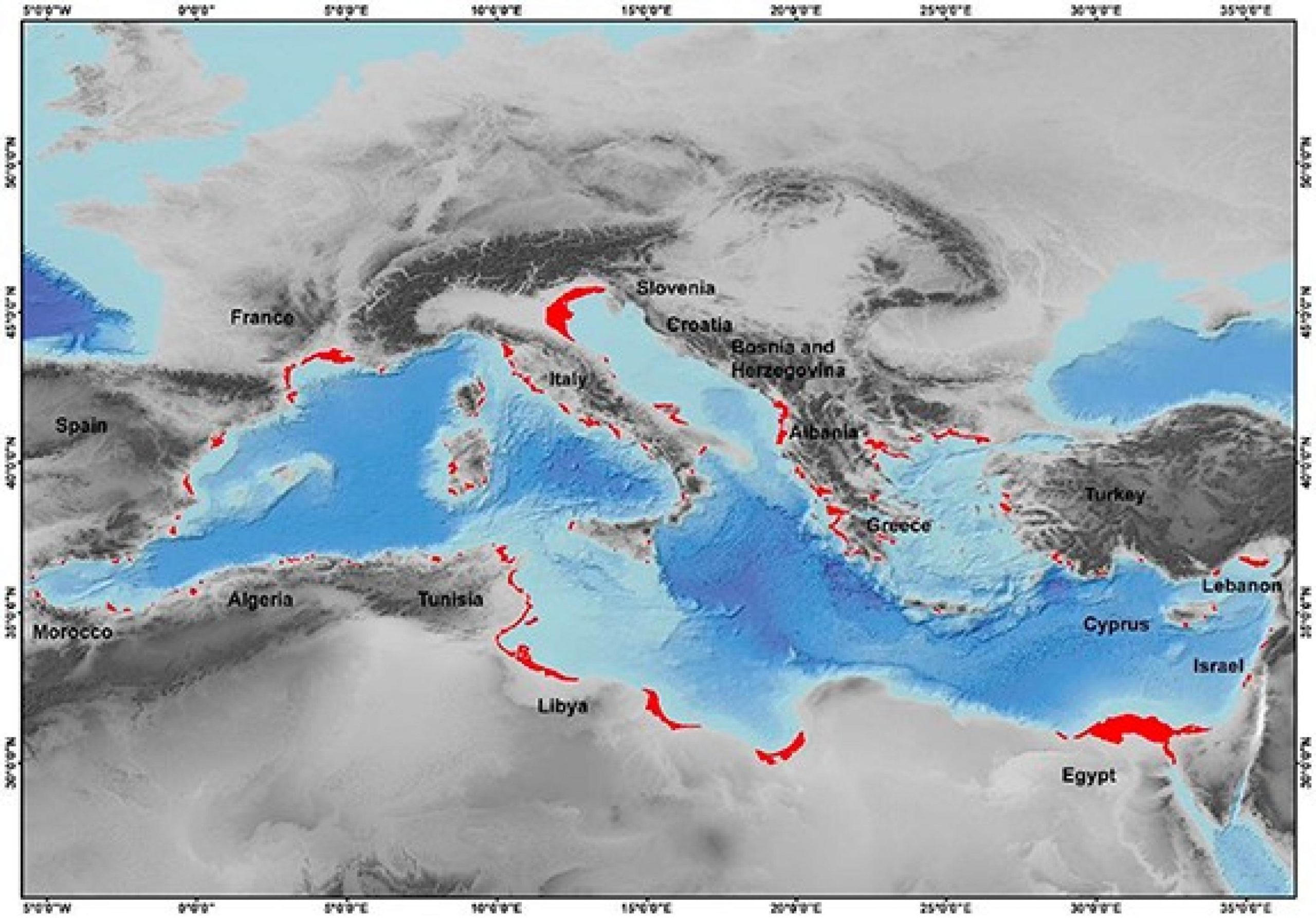 Rischio eventi meteo violenti nel Mediterraneo per il previsto calo delle temperature